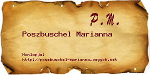Poszbuschel Marianna névjegykártya